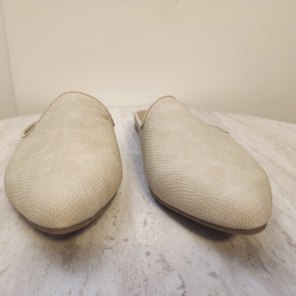 Sun Stone Ninna Mules Ivory Snake 9M - B019 - Picture 1 of 8